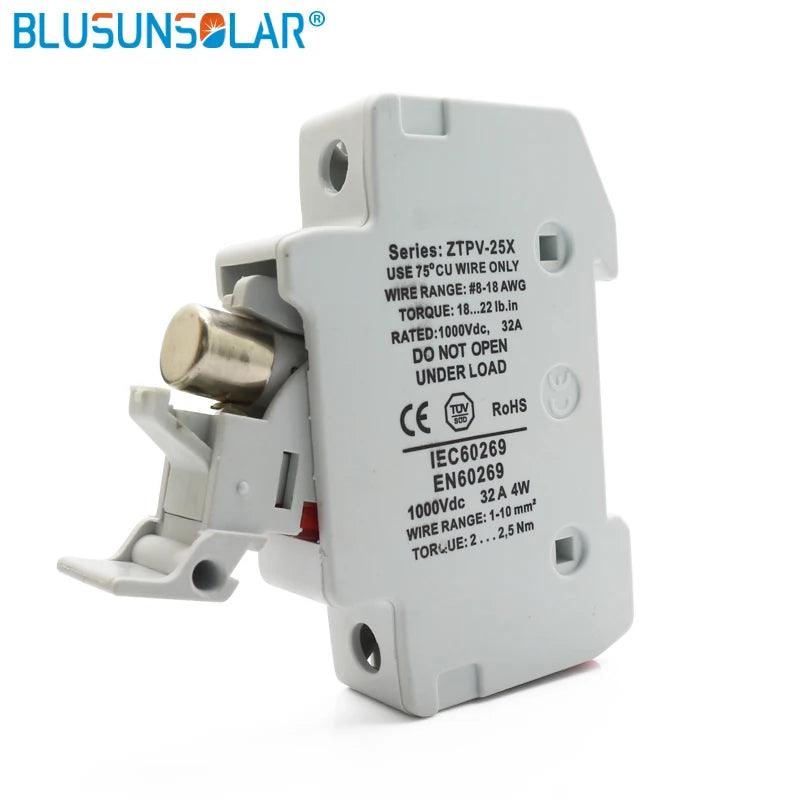 10 Sets 15A 1000V DC PV Solar Fues 10x38 GPV, with PV Fuse Holder
