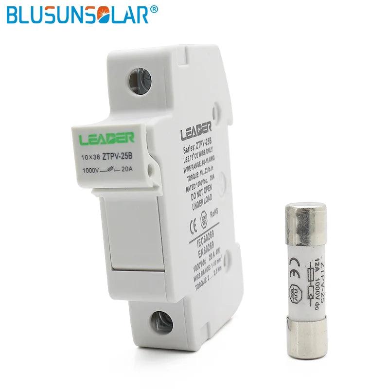 100 Pieces Solar PV Fuse Holders Fuse Link for PV Fuse Fusible 1000V DC Waterproof with High Quality