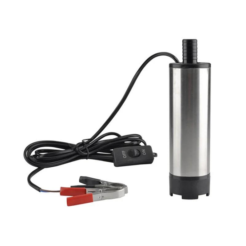 24V DC Portable Micro-pump 38mm Diameter/ Submersible Pump/ Diesel Pump Oil Self-priming Pump Tube Diameter 1.6cm
