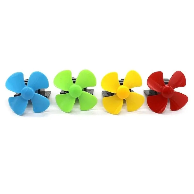 5pcs Micro 130 DC Motor Fan Propeller Set 3V 16500rpm High Speed Moter DIY Wind Boat Fan Boat Car Model Toy Engine - electrical center b2c