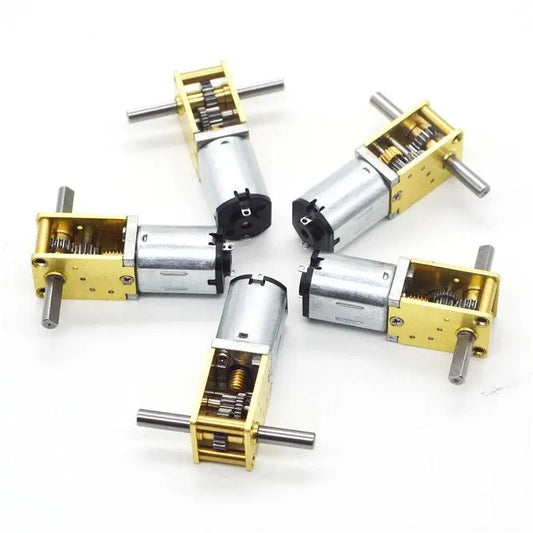 3~12V GA12-N20 Worm Gear DC Motor Double/Dual Shafts with Self-Locking For Intelligent Car/Robot/DIY Model - electrical center b2c,dc motor ga12 n20