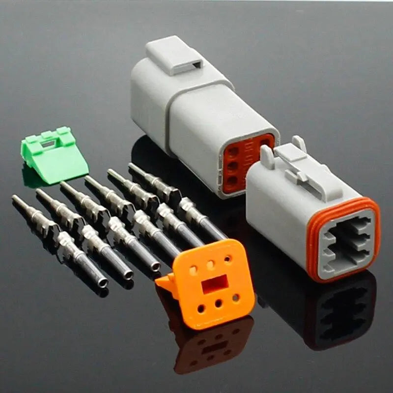 1 set DT conector DT06-2S/DT04-2P 2P 3P 4P 6P 8P 12P waterproof electrical connector for car motor truck with pins - electrical center b2c