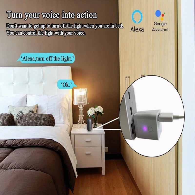 Tuya Micro Smart USB Adaptor Switch 5V Wifi USB Power Adaptor Smart Home Switch via Tuya APP Voice Control For Alexa Google Home