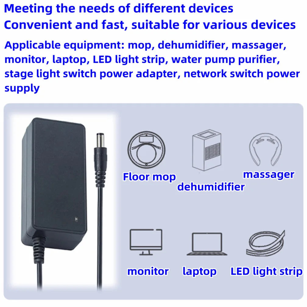 US Plug ACDC Adapte 12V 1A 1.5A 2A 2.5A 3A 3.33A 3.5a 4A 4.5A 5A 6A 7A 8A 9A 10A 12.5A Switch Power Supply Adapter Source Converter Main