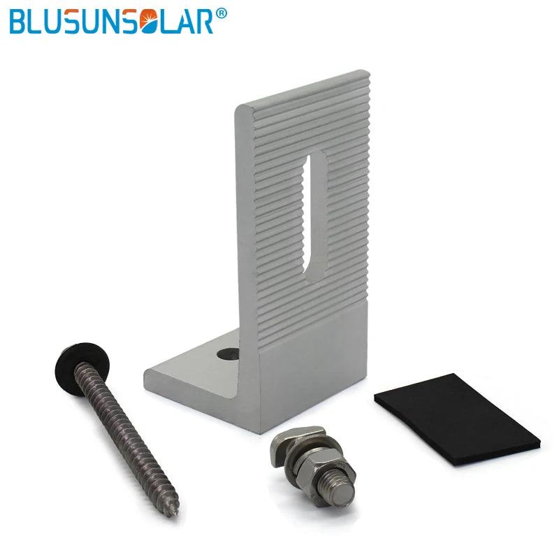 High Quality L-type Panel Mounting Bracket Solar End Clamp 100% Aluminum Solar Clamp for Framed Module