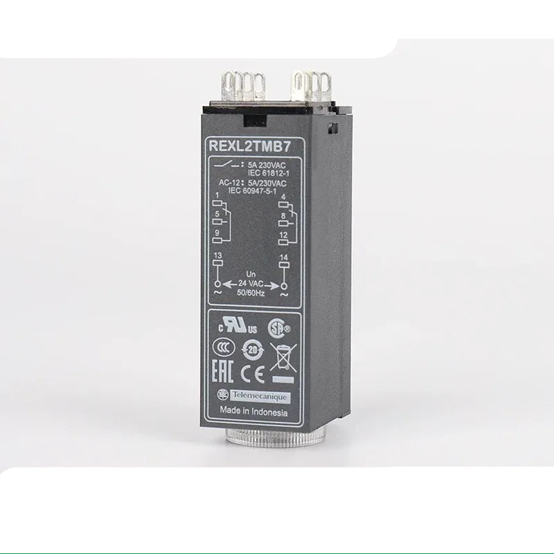 Schneider REXL Time Relay, REXL2TMB7, Relay with LED Indicator, Adjustable Timing Relay