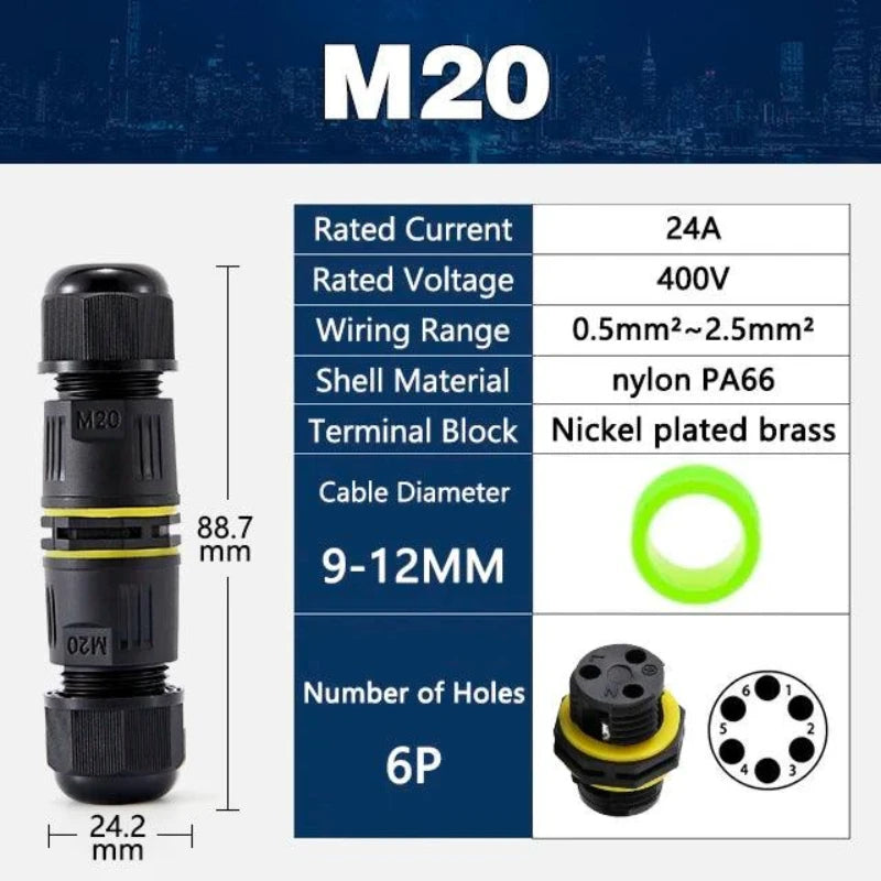 47661728497857,6 pin wire connector