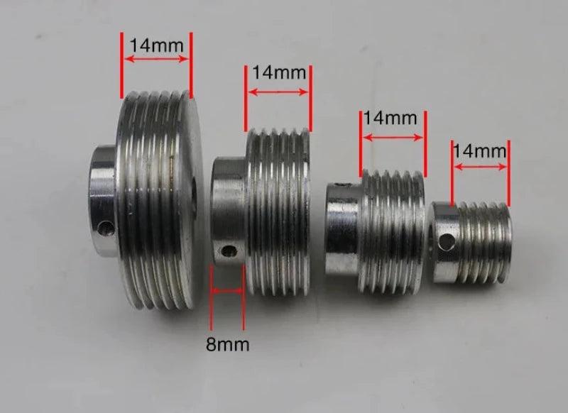 NEW Multi-groove Wedge Belt Pulley PJ Micro Table Saw Drill Lathe Bead Machine Motor Spindle Tailstock Thimble Tool Post