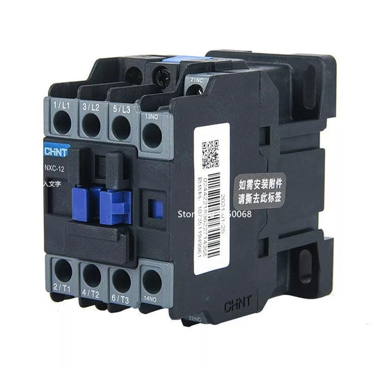 chint nxc contactor,kunlun nxc ac contactor,original chint magnetic contactor,06a-160a contactor,220v 380v coil,3p 4p contactor,din rail contactor,motor starter contactor,pump control contactor,industrial automation spare parts,low voltage electrical component