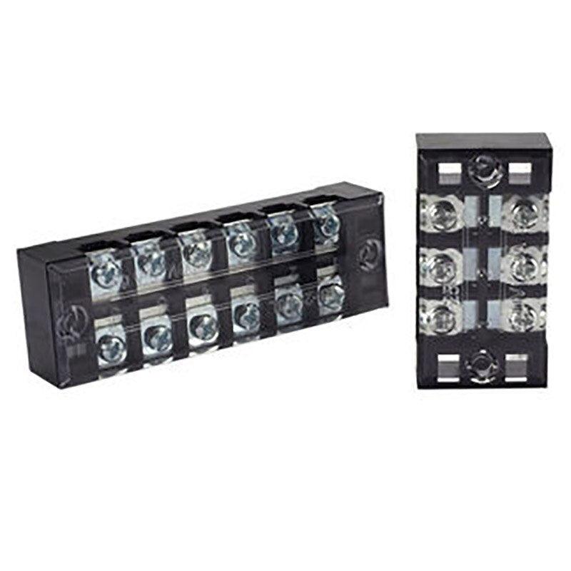 1Pcs 600V 25A Dual Row Barrier Screw Terminal Block Strip Wire Connector 3/4/6/8/10/12 Positions Optional.