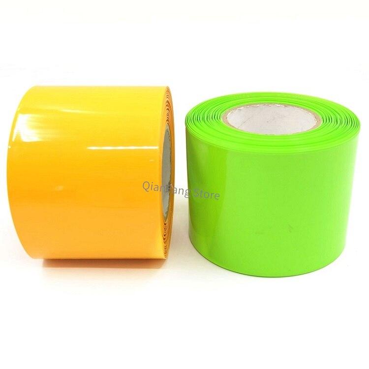 2M PVC Heat Shrink Tube 85mm ~ 280mm Width Blue Black Multicolor Sheath Pack Cable Sleeve for 18650 Lithium Battery Film Wrap.