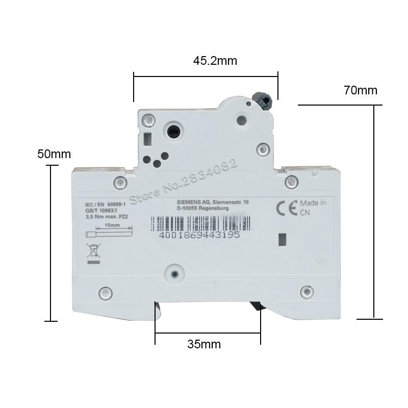 2P C10 Mini Circuit Breaker MCB 5SY6210-7CC 2P 400V 10A SIEMENS.
