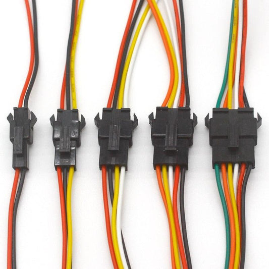 5pair~100pairs 3pin 4pin 5pin 6pin JST LED Connectors,Male And Female Connector for 3528 5050 RGB RGBW RGBWW LED Strip light.