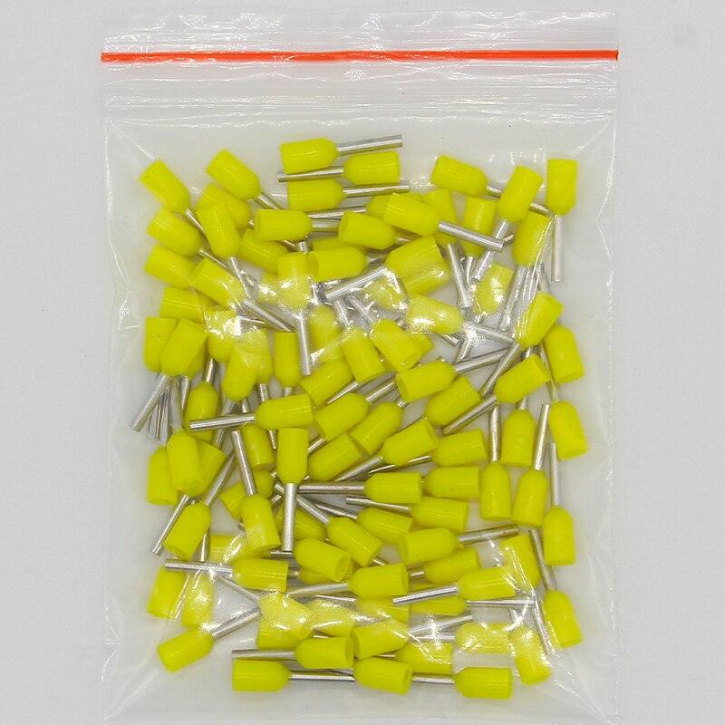 E7508 100PCS/Pack Tube insulating Insulated terminals 0.75MM2 Cable Wire Connector Insulating Crimp Terminal Connector E-.