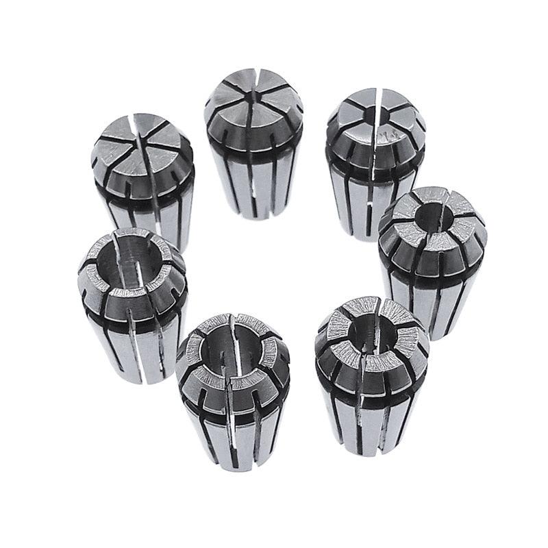 ER11 Spring chuck 1/1.5/2/2.5/3/3.175/4/5/6/6.35/7mm spring collet tool holder for CNC engraving machine&milling lathe chucks.