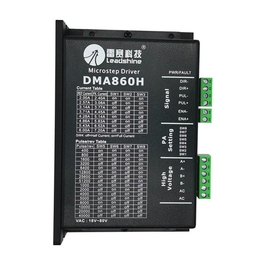 Leadshine DMA860H step driver DSP microstep driver AC18~80V DC24-80V 2 phase.stepper motor driver