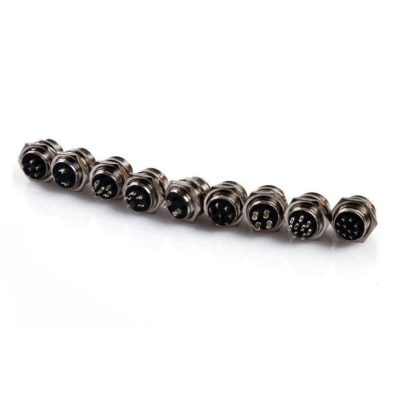 Only Male Socket of 7/16" GX12 Cable Connector 2Pin3pin4pin 5pin6pin7pin.
