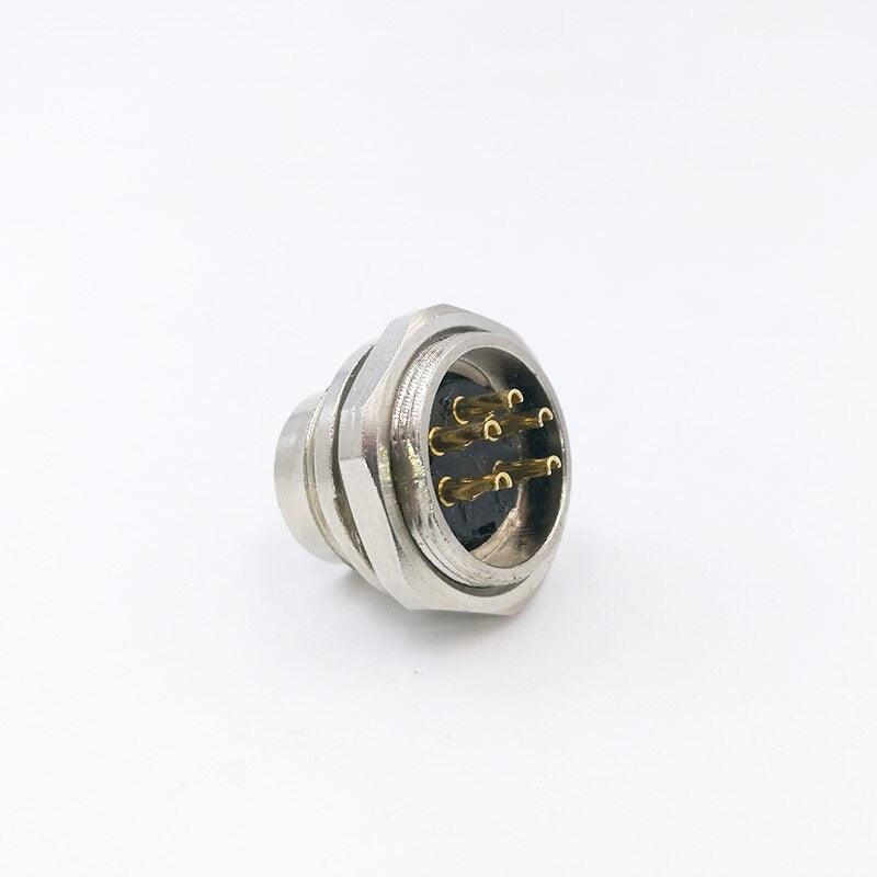 Sensor Connector M16 Flange Socket Male&Female panel back mount.