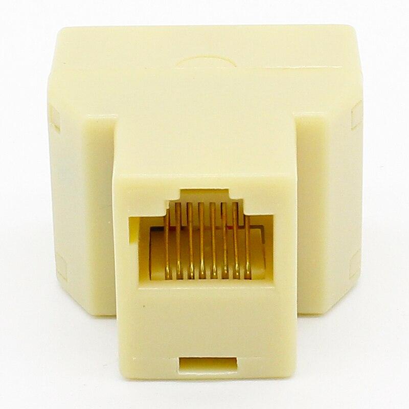 SOCKET RJ-45 Splitter Adatper Connector Ethernet Network Adapter RJ45 Splitter Cable CAT5 CAT6 LAN 8P8C Modular Plug For Laptop.