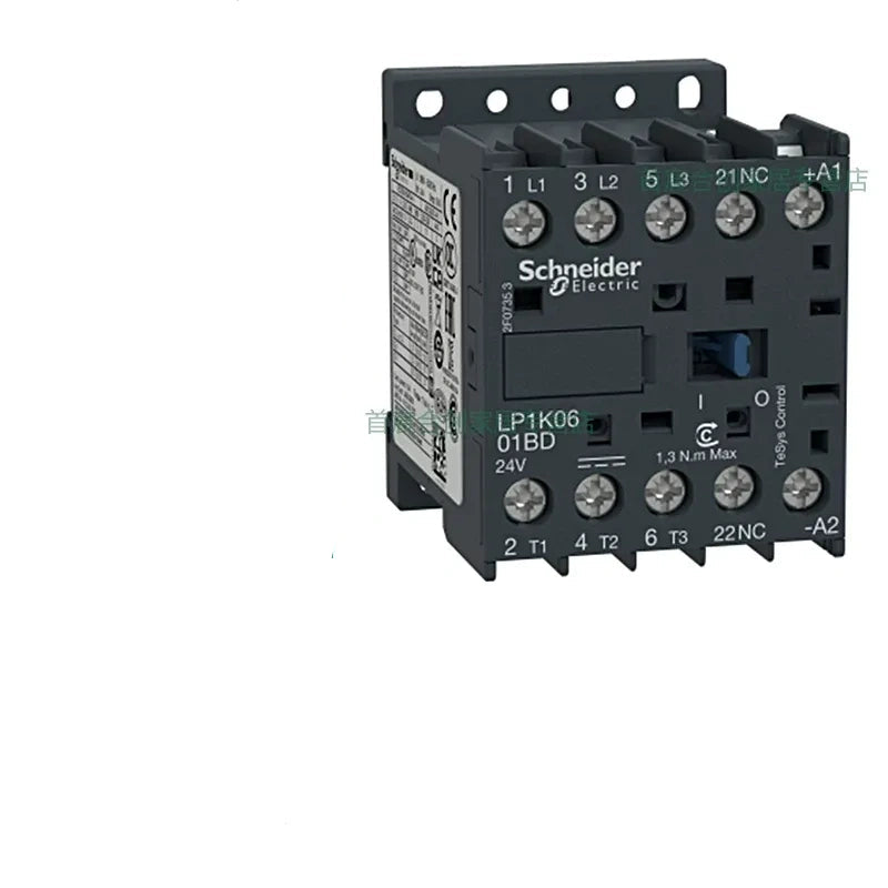 Schneider Contactor LC1K0601BD 6A DC24V Contactor, 1NC LP1K Contactor 