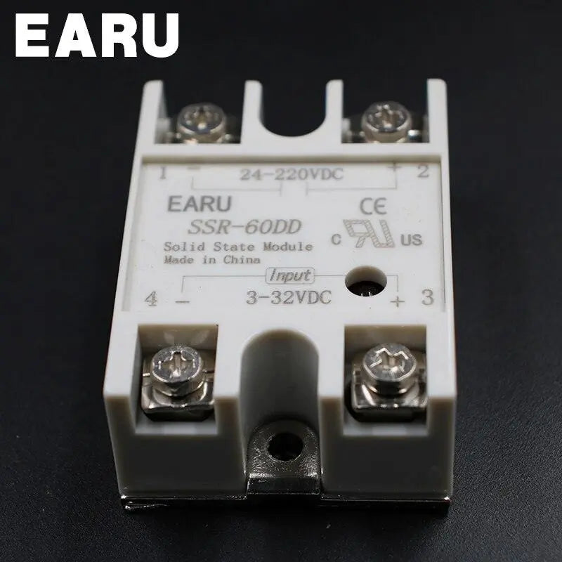 1 pcs Solid State Relay SSR-60DD 60A 3-32V DC Input TO 24-220V DC - electrical center b2c