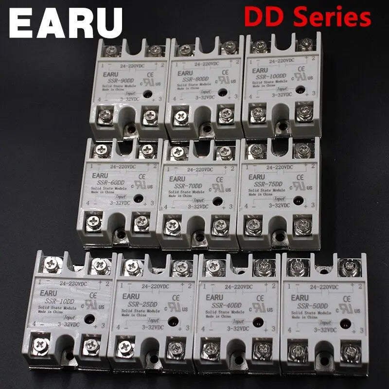 1 pcs Solid State Relay SSR-90DD 90A 3-32V DC Input TO 24-220V DC - electrical center b2c