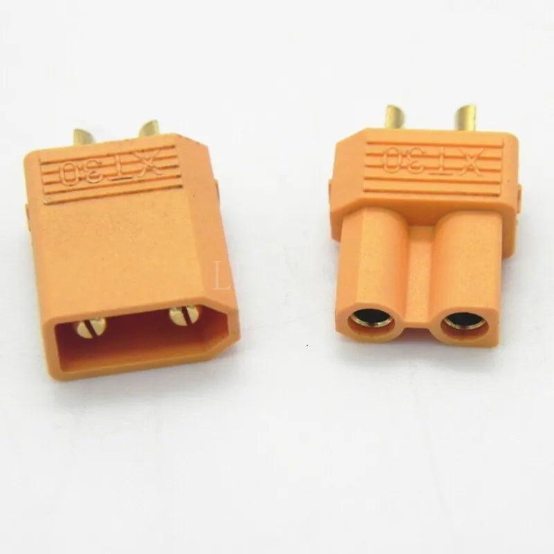 10 Pairs/lot New Style XT30 Bullet Connectors Plugs 2mm Male and Female for FPV Airplane Quadcopter DZ0156