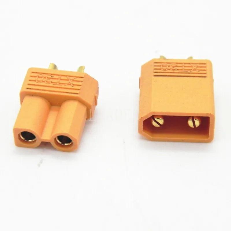 10 Pairs/lot New Style XT30 Bullet Connectors Plugs 2mm Male and Female for FPV Airplane Quadcopter DZ0156