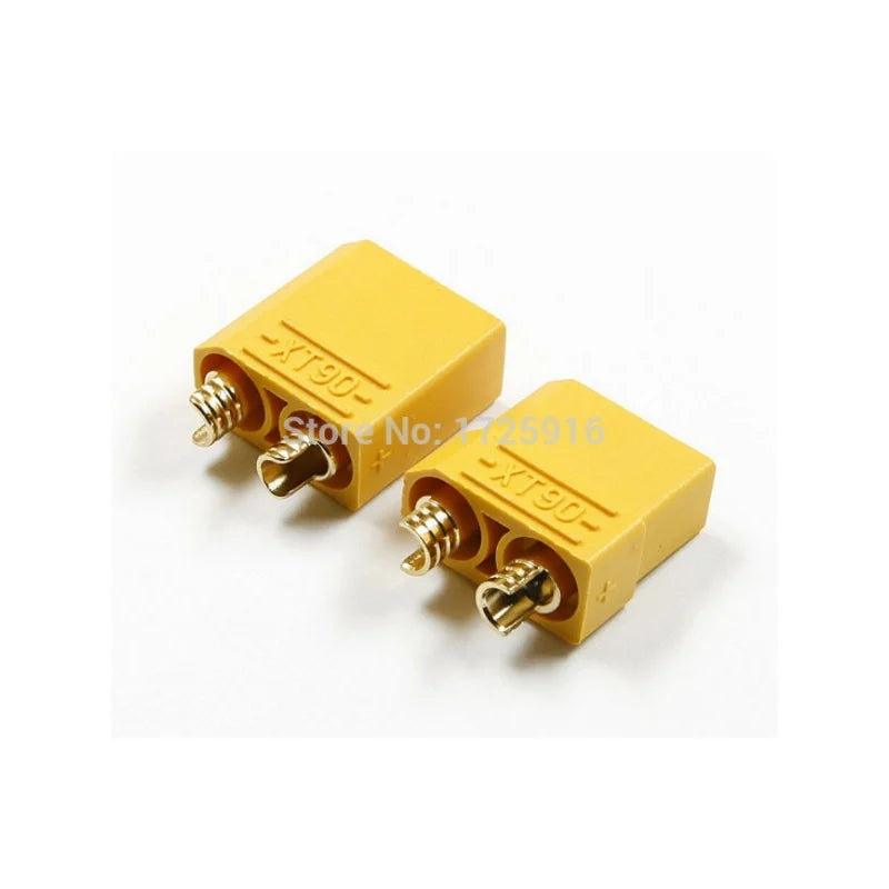 10 Pairs/lot XT90 Battery Connector Set 4.5mm Male Female Gold Plated Banana Plug DZ0096