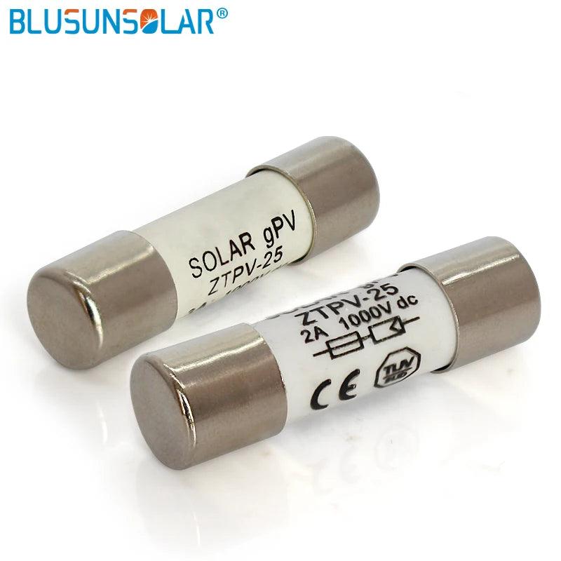 10 Pcs Lot 1000V 10*38MM 10A 12A 15A 20A 30A DC PV Solar Fuse Metal Alloys for Solar Power System Protection BX0234