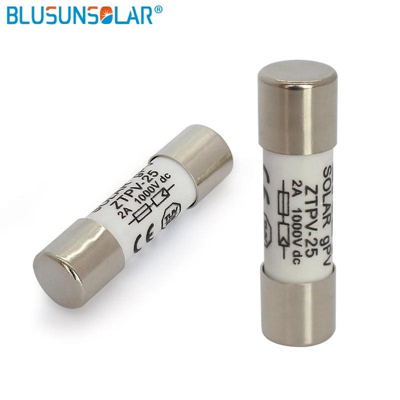 10 Pcs Lot 1000V 10*38MM 10A 12A 15A 20A 30A DC PV Solar Fuse Metal Alloys for Solar Power System Protection BX0234