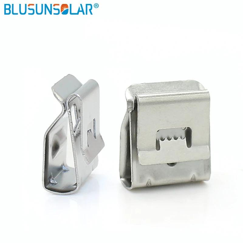 10 Pec Stainless Steel Solar PV Cable Clips Cable Clamp for 12awg 10awg PV Solar Cable Wire