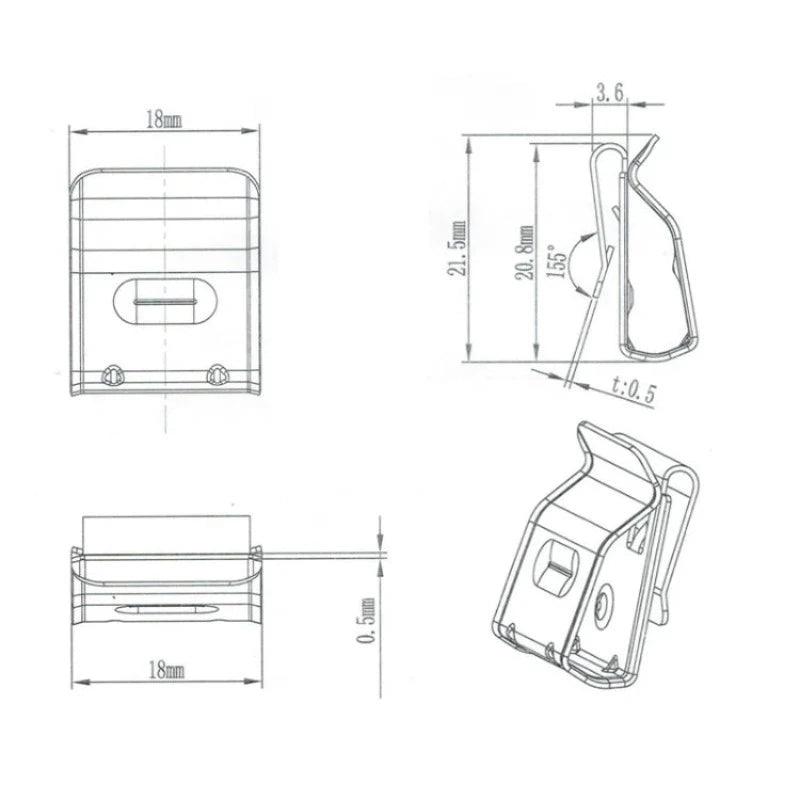 10 Pec Stainless Steel Solar PV Cable Clips Cable Clamp for 12awg 10awg PV Solar Cable Wire