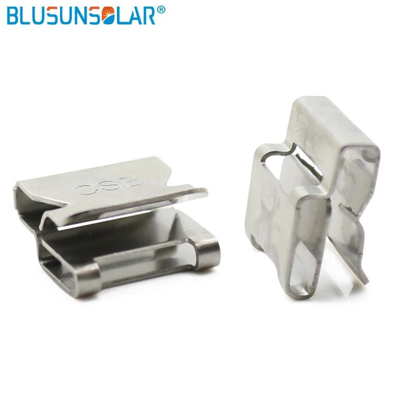 10 Pec Stainless Steel Solar PV Cable Clips Cable Clamp for 2.5mm2 4mm2 6mm2 16AWG 12awg 10WAG PV Solar Cable Wire