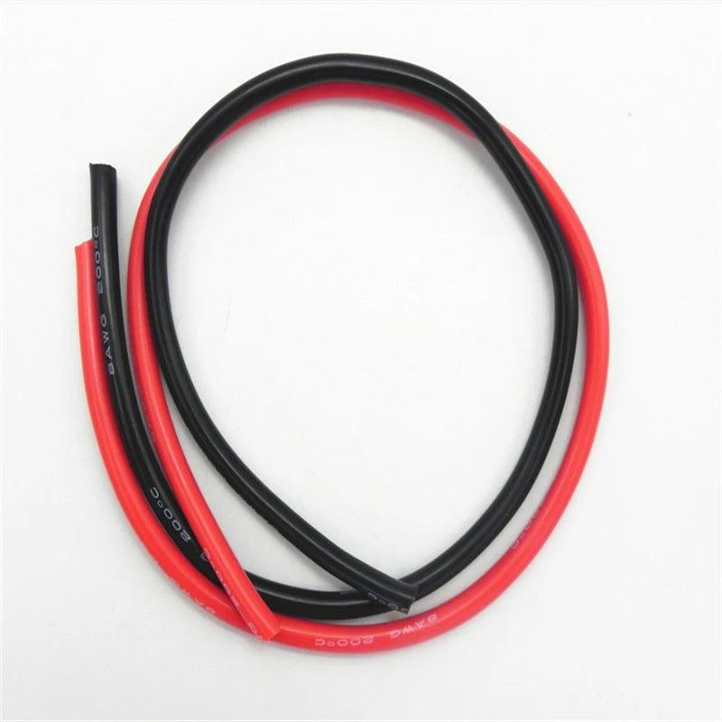 100 Meters/Roll  22 AWG Super Soft and Flexible Silicone Rubber Wire Cable Black/Red,22 awg silicone wire