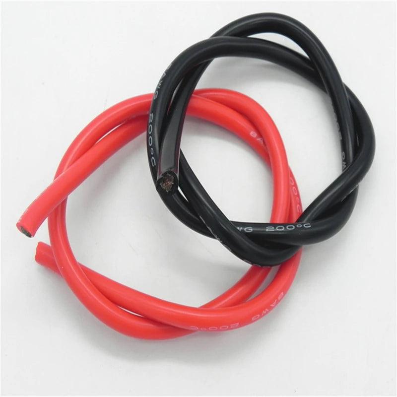 100 Meters/Roll  22 AWG Super Soft and Flexible Silicone Rubber Wire Cable Black/Red,22 awg silicone wire