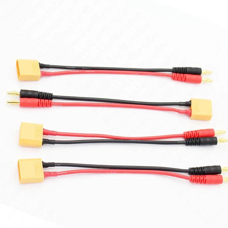 100 Pcs /Lot XT90 4.0mm Banana Connector with 14 AWG Silicone Cable for RC Part