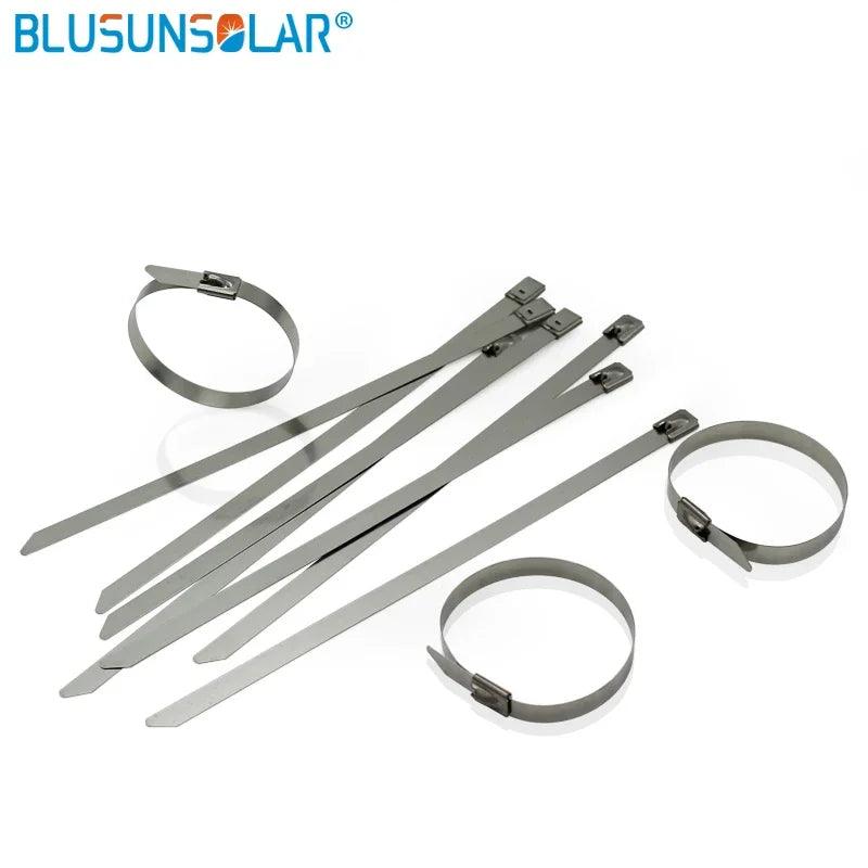 1000 Pcs /Lot 4.6 X 300MM  (Thickness:2.5mm )  Wide Stainless Steel Sprayed Cable Tie