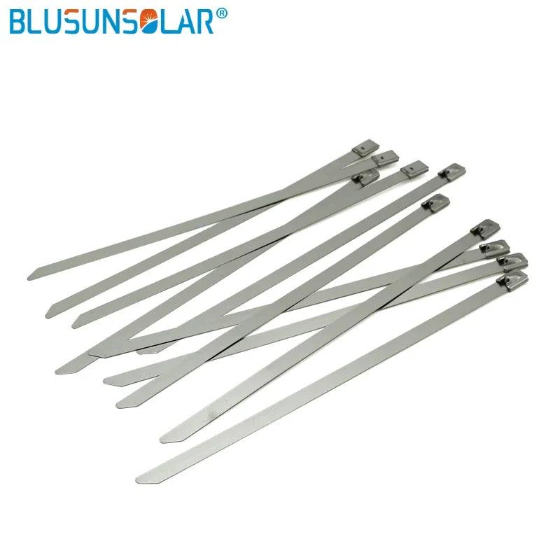 1000 Pcs /Lot 4.6 X 300MM  (Thickness:2.5mm )  Wide Stainless Steel Sprayed Cable Tie