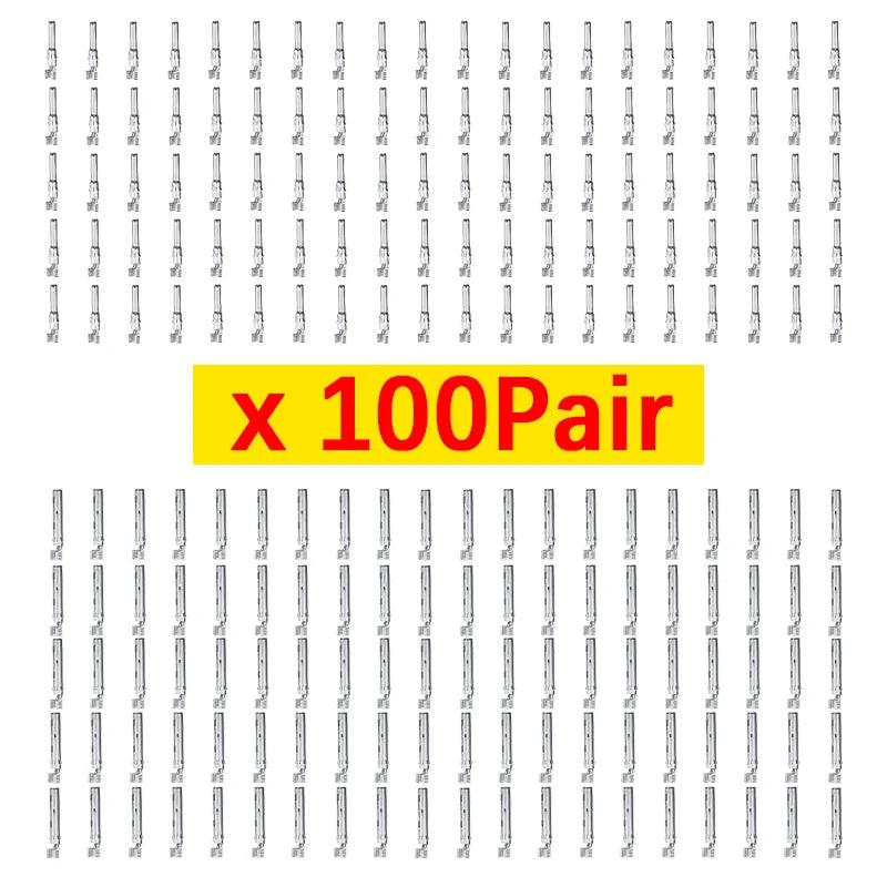 100/50/20/10 pair Solar Connector male and female inside metal core use for PV cable connection  of solar connector pins