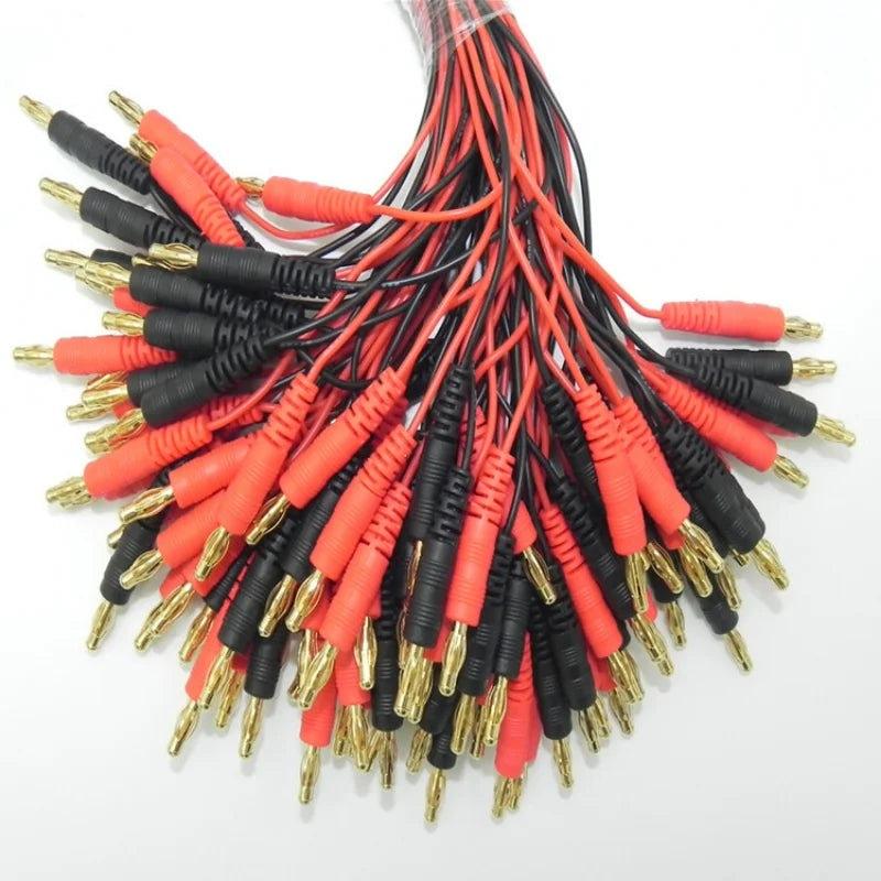 100pcs/lot JST To 4.0mm Banana Gold Plug for DIY Battery Part with 60cm Long 22AWG Silicone Cable