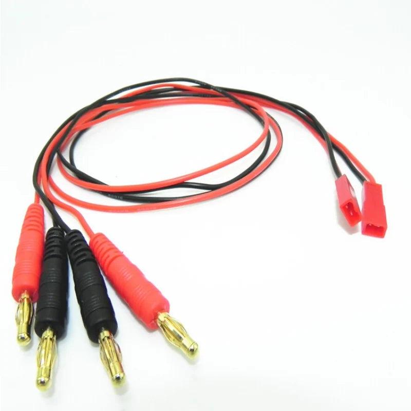 100pcs/lot JST To 4.0mm Banana Gold Plug for DIY Battery Part with 60cm Long 22AWG Silicone Cable