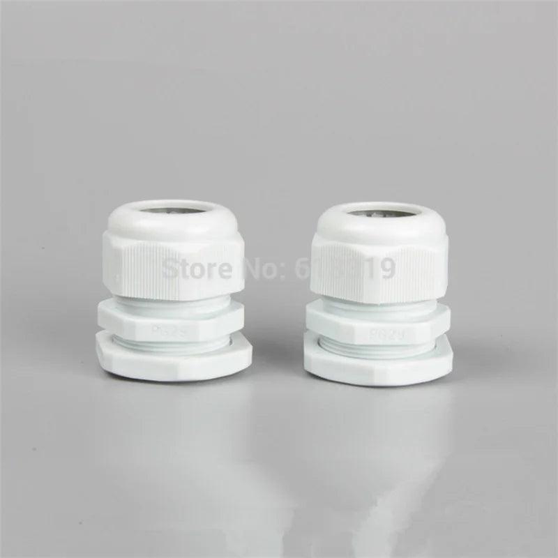 100pcs/lot PG7 Cable Gland IP68 Waterproof Connector Dim 3-6.5mm Nylon Plastic Wire Glands FS0120