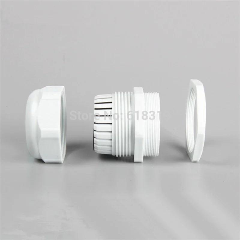 100pcs/lot PG7 Cable Gland IP68 Waterproof Connector Dim 3-6.5mm Nylon Plastic Wire Glands FS0120