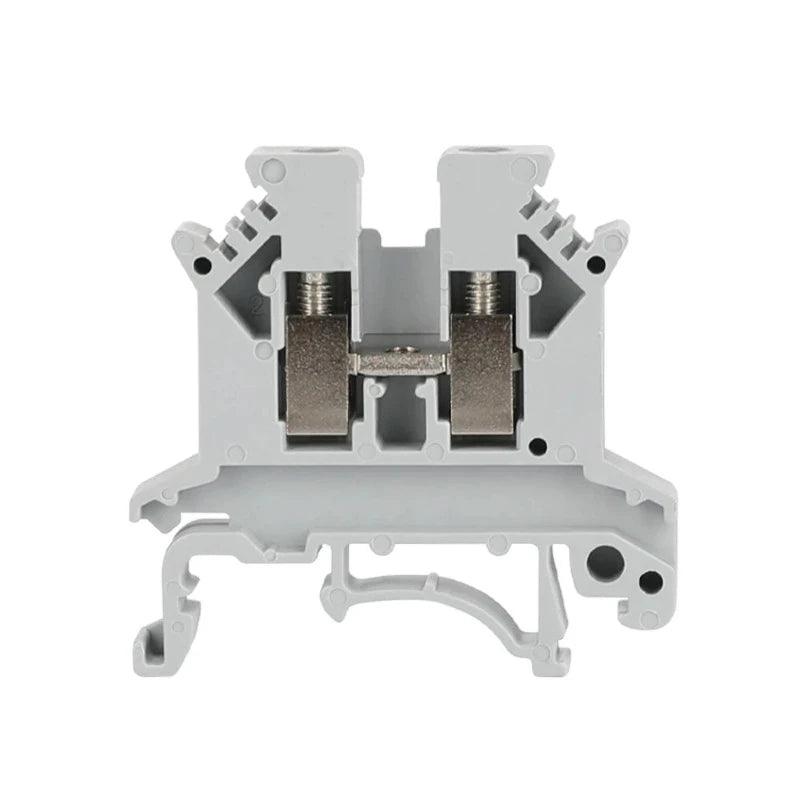 10Pcs Din Rail Terminal Block UK-2.5B Wire Electrical Conductor Universal Connector Screw Connection Terminal Strip Block UK2.5