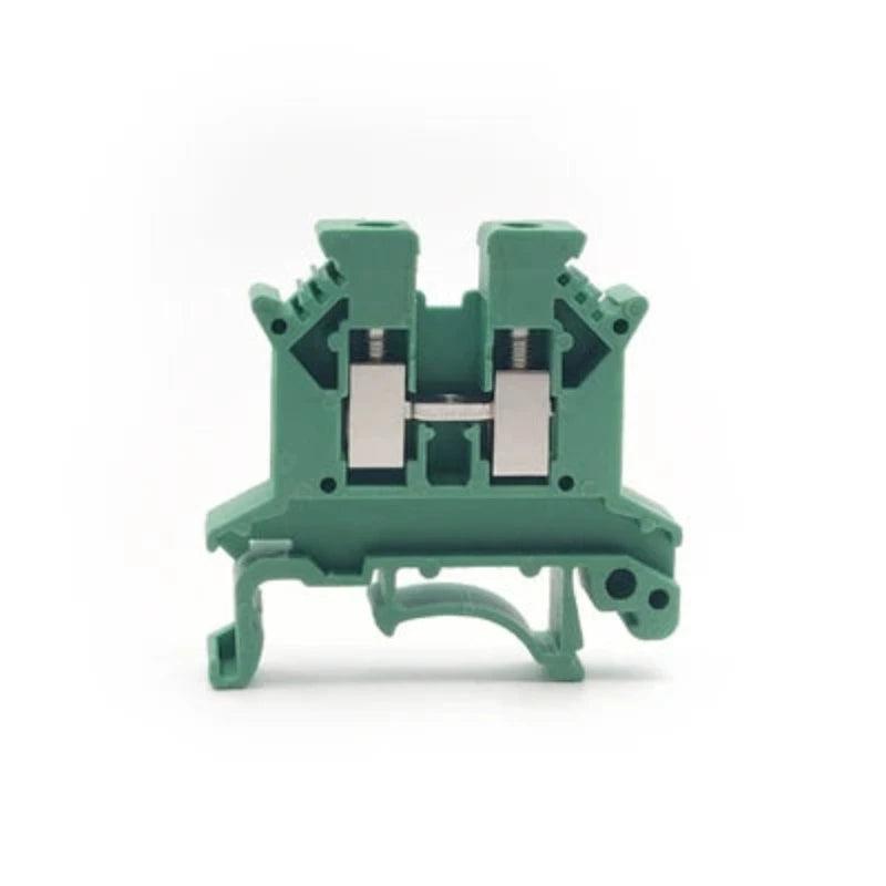 10Pcs Din Rail Terminal Block UK-2.5B Wire Electrical Conductor Universal Connector Screw Connection Terminal Strip Block UK2.5