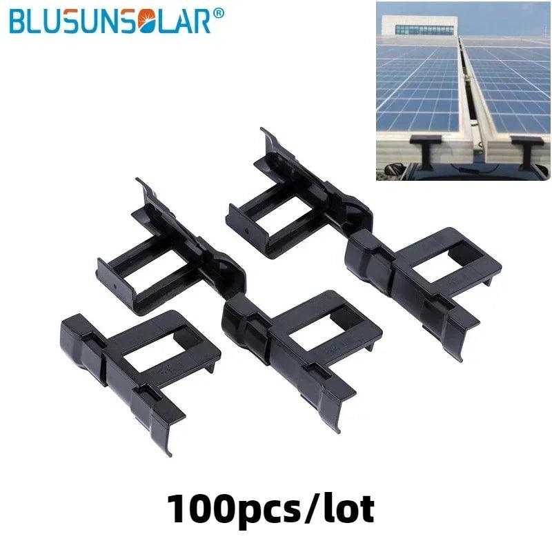 10Pcs Solar Panel Water Drainage Clips Photovoltaic Modules Cleaning Clips for Water Drain Solar Power Supplies 30/35/40/45mm