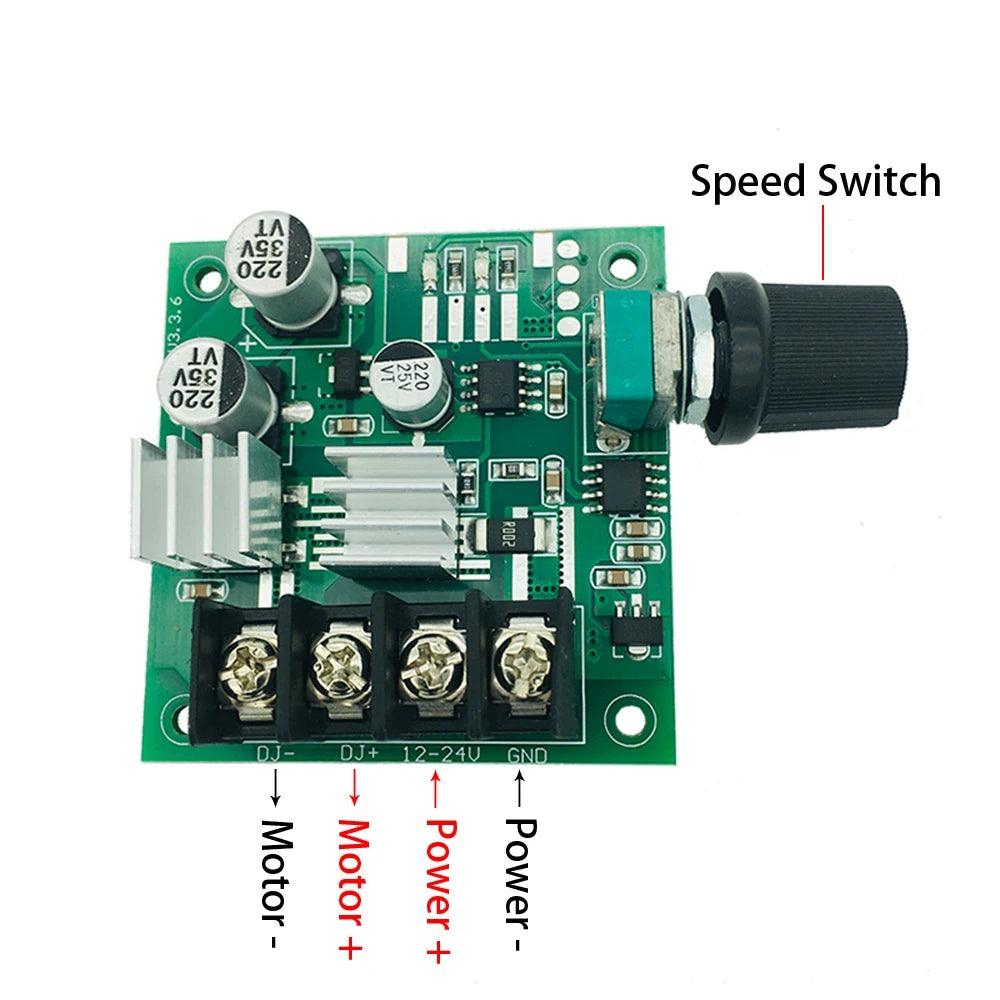 12~28V 15A 240W DC Brush Motor PWM Governor 12V 21V 24V 200W LED Dimming Speed Adjustment Controller Regulator Fan (BG1228-1015).12~28V 15A 240W DC Brush Motor PWM Governor 12V 21V 24V 200W LED Dimming Speed Adjustment Controller Regulator Fan (BG1228-1015)