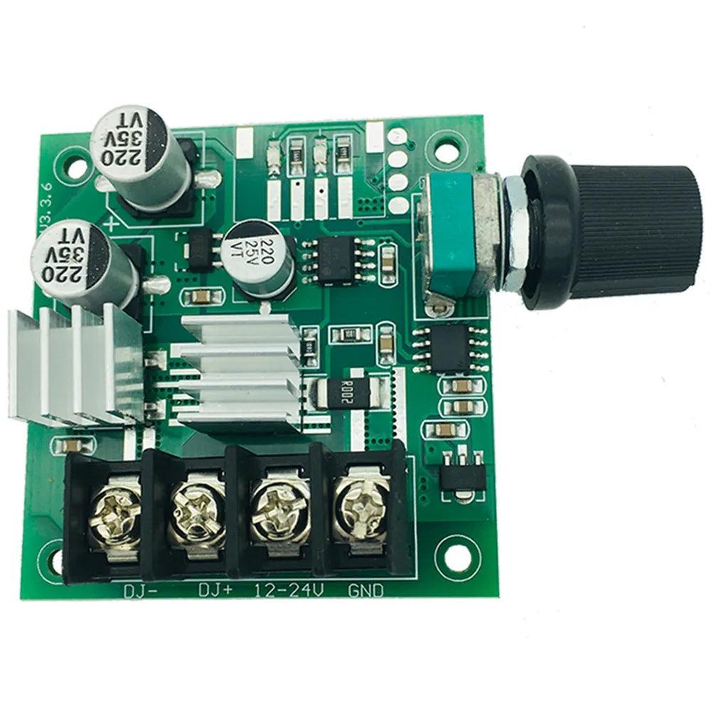 12~28V 15A 240W DC Brush Motor PWM Governor 12V 21V 24V 200W LED Dimming Speed Adjustment Controller Regulator Fan (BG1228-1015).