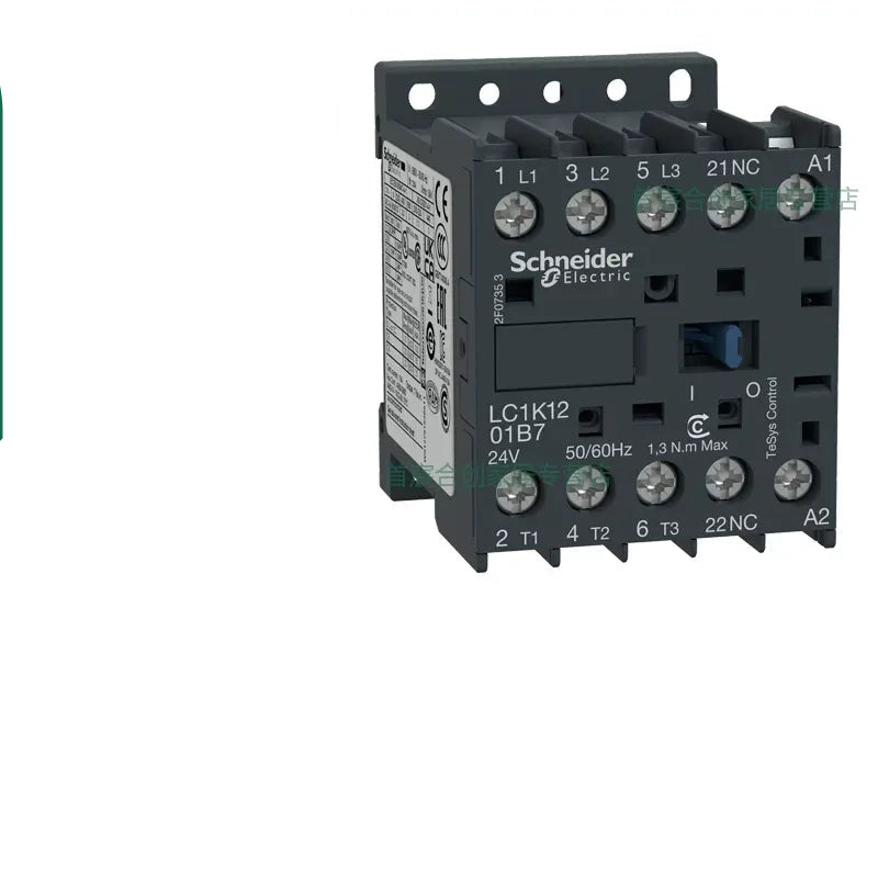 Schneider Contactor LC1K1210B7 12A AC24V Contactor, 1NC LP1K Contactor 